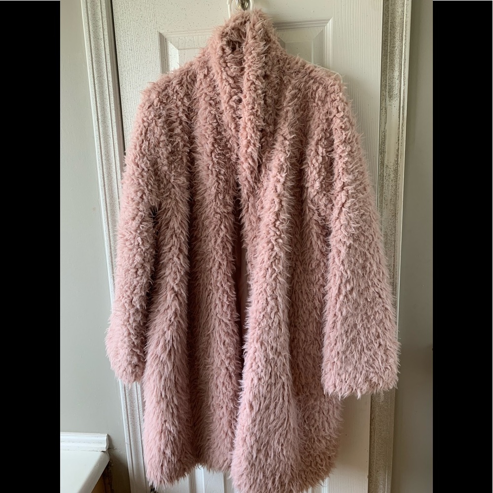 Wild Fable Pink Fur Coat